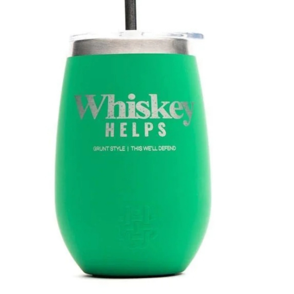 Grunt Style x Wyld Gear "Whiskey Helps" 12oz Tumbler